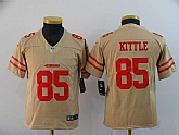 Youth Nike 49ers 85 George Kittle Cream Inverted Legend Limited Jersey,baseball caps,new era cap wholesale,wholesale hats